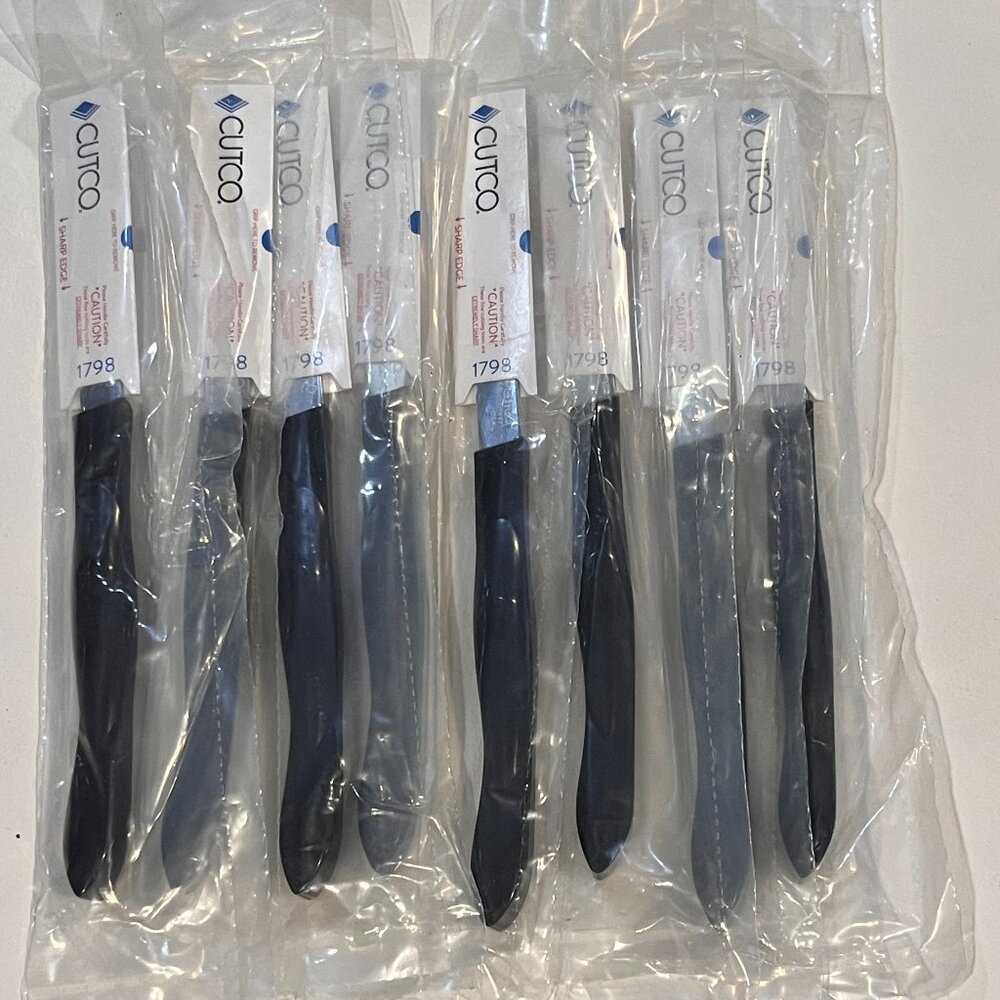 8x New Rare Cutco #1798 Mini Trimmer/Serrated Paring/Utility Sample Knives